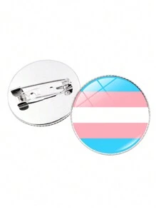 suteyi 1 Rainbow  Glass Brooch, Pride Month Accessory - Multicolor - View 5