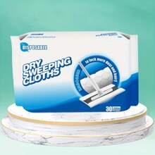 30入組一次性拖把布，地板清潔抹布，寵物毛髮收集器，拖把替換布 - 白色 - 查看 8