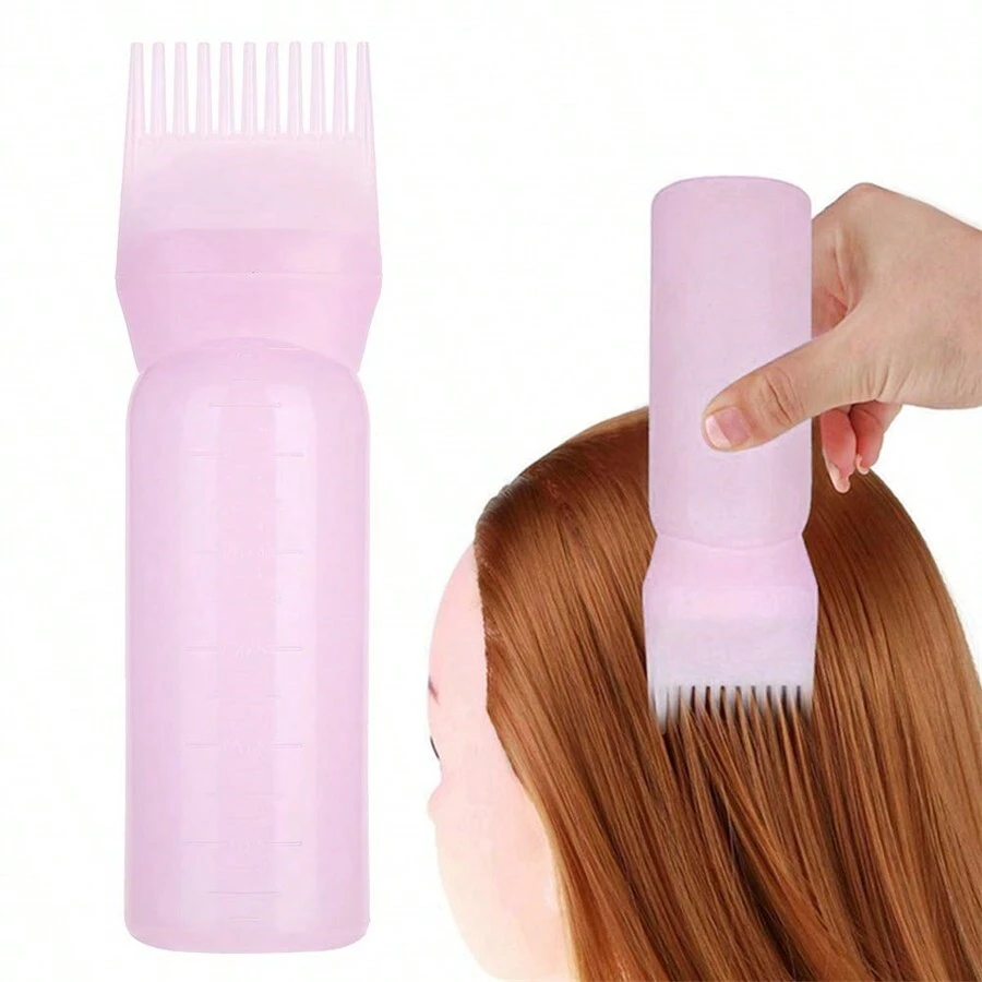 2PCS Hair Dyeing Bottle Brush, Hair Coloring Bottle With Scale For Barber Salon Use, Hairdressing Supplies - Multicolor - View 1