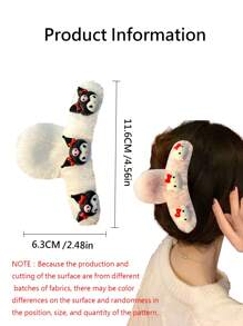 1 件发夹 Hello Melody 可爱 Kittys 猫卡通毛绒发爪夹卡哇伊发夹后脑勺头发化妆配件（某些部件可能是随机的）、女士发饰、美发工具、美容配件、卷发配件、发饰、秋季、旅行、美发工具、女士配饰、发饰、秋季、女士发饰、旅行、发饰、女士配饰、发饰、女士发饰、美发工具、发饰、东西、美容配件 - 彩色 - 查看 3