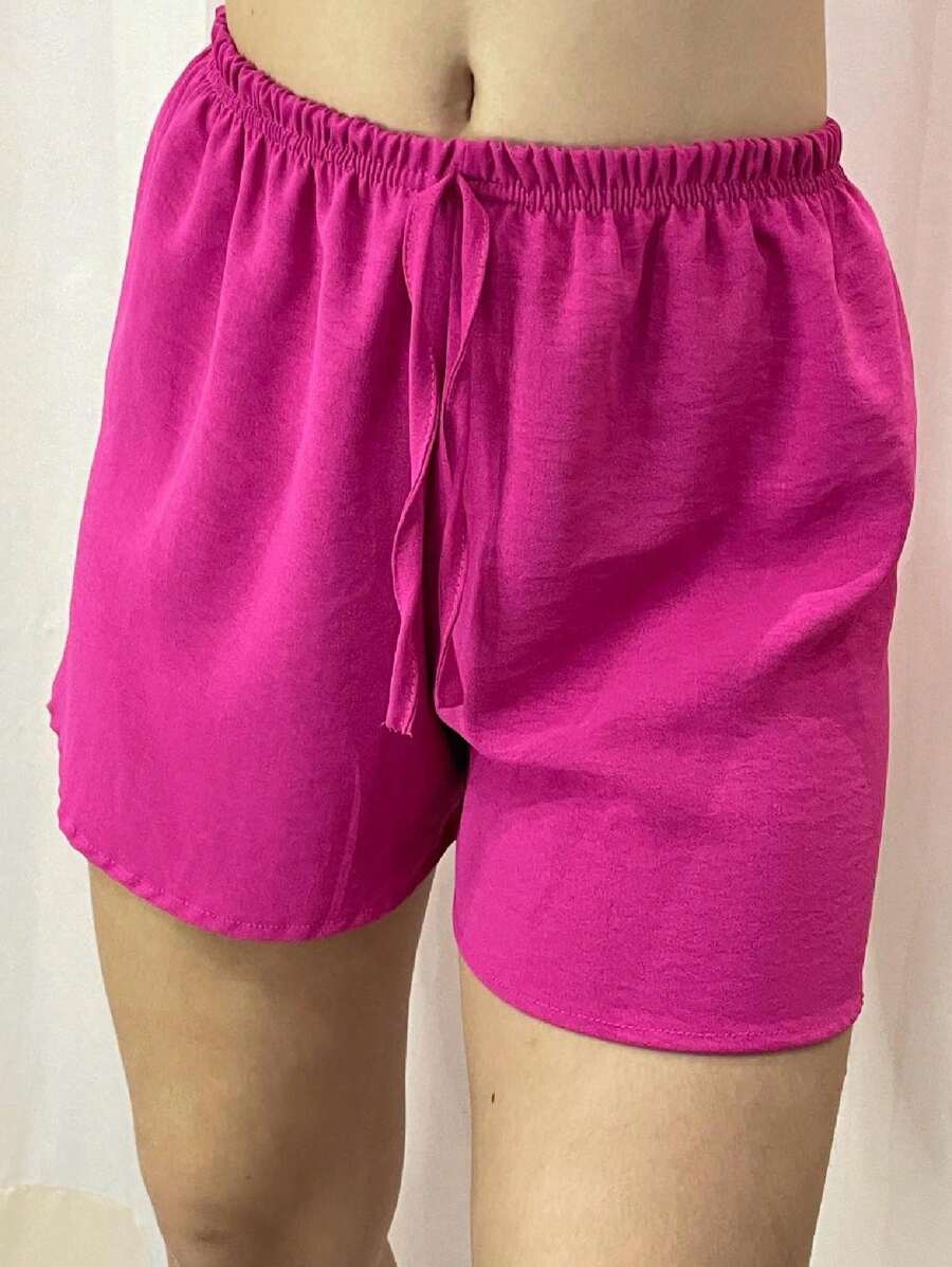Short Duna Feminino Sem Bolso - Pink - Visão 1