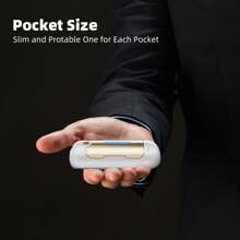 2-Pack Hand Warmer Rechargeable, Upgraded 2-In-1 5200mAh Electric Hand Warmers, Portable USB Reusable Handwarmer, For Outdoor Camping, Skiing, Hunting, Golf, Gift - White