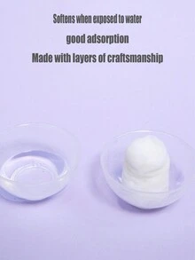 Partículas de mascarilla facial comprimidas, empaque independiente desechable, papel de mascarilla facial comprimido y húmedo, portátil para viajes de negocios - Blanco - Ver 3