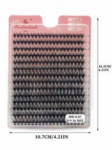 Kit de extensión de pestañas de 280 piezas, kit de extensión de pestañas DIY, pestañas rizadas en D, pestañas individuales con unión de pestañas impermeable y pegamento sellado, pinzas de pestañas profesionales DIY en casa (30D-D-9-16MM),pestañas pestans extensiones de pestañas