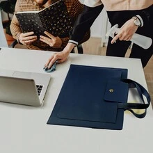 Laptop Bag Handbag Sleeve PU Leather Case For   Microsfoft 13 14 15 16 Notebook Tablet Briefcase