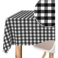 Ecommerc3 Stain-Resistant Tablecloth For Rectangular Table Size From 100x140 Cm To 300x140cm - Tablecloth Extra Soft And Waterproof Touch 100% Made In Spain - Black - View 3