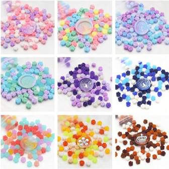 100 st/påse blandade färger katttassformade vaxsigill, perfekt för kortkuvert, bröllopsinbjudningar, presentinslagning, vinflaskdekoration. Färgglada vaxpärlor för vaxsigillstämplar tillbaka till skolan