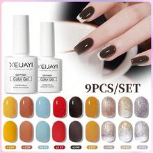 XEIJAYI 1Pc 7.3ML Gel Sơn Móng Tay Bộ Khởi Đầu 9 Màu Đen Trắng Hồng Xanh Ngâm Tắt Không Lau gel Móng Tay Bộ Sơn Bóng Thích Hợp Cho Tất Cả Các Mùa - Nhiều màu - Xem 10