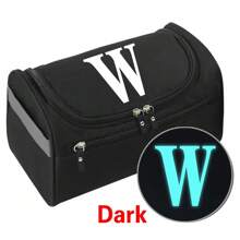 Mężczyźni Biznes Przenośny Suwak Schowek Podróżny Suchy I Mokry Separacja Przybory toaletowe Organizator Kobiety Świecący w nocy Nadruk z napisem Torebki do Makijażu Wiszące Wodoodporny Wysoka pojemność Torba na pranie Czarny Torebki do Makijażu Tworzenie Organizator Kosmetyki (Makijaż) Przechowywanie Torba na kosmetyki Torba na pranie - Czarne - Zobacz 22