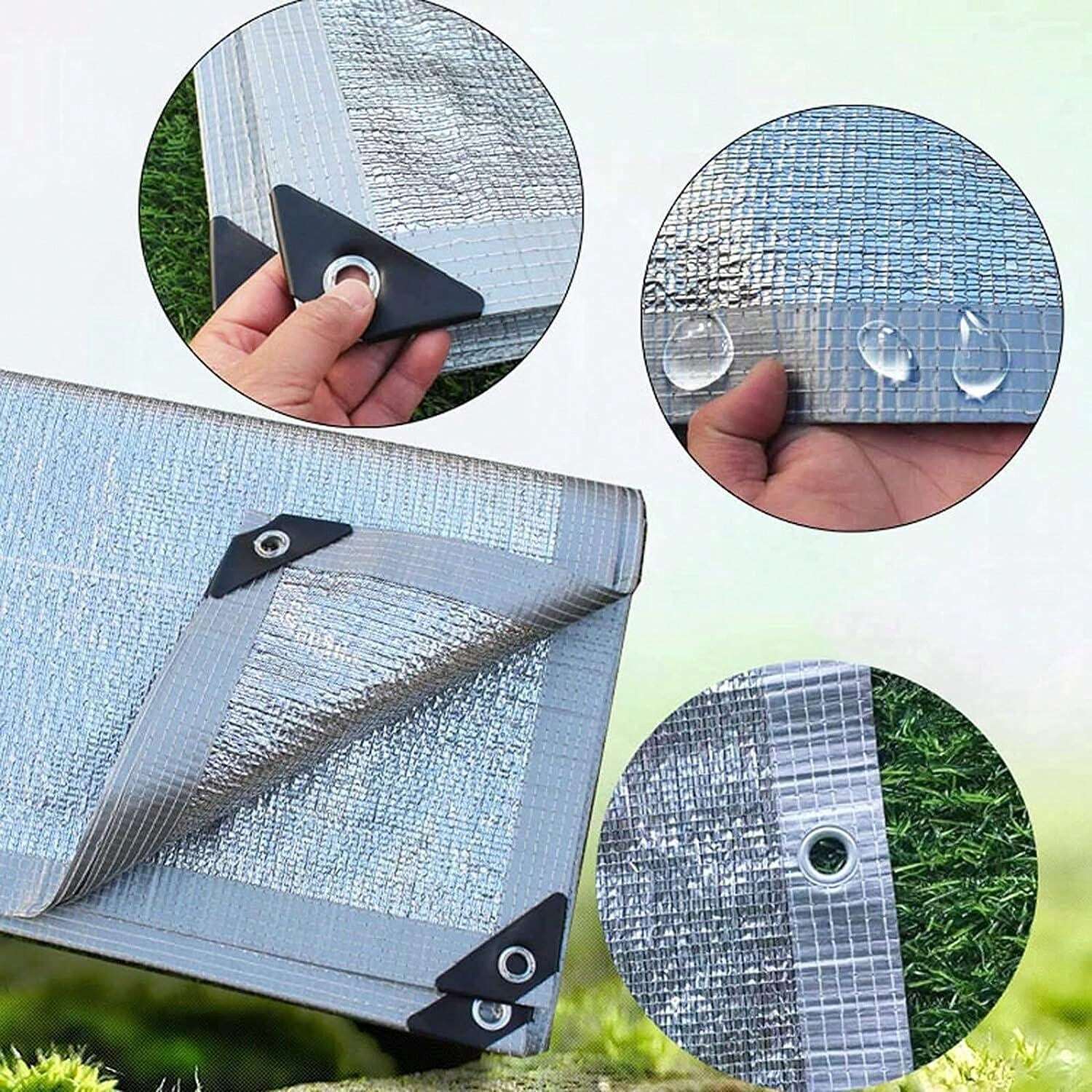 1pc 90 Sun Shade Cloth With Grommets, Shade Canopy Fabric