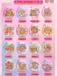 Libreta para descompresión en miniatura con forma de capibara - Naranja - naranja - Ver 8