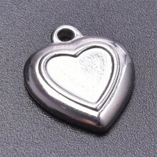 5 szt. Prosty styl hip-hopowy Wisior ze stali nierdzewnej 304 w kształcie serca i cierni DIY Akcesoria do wyrobu biżuterii, platerowany próżniowo 18K, na bransoletki, naszyjniki, kolczyki