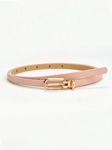 Women's Simple And Versatile Pin Buckle PU Skinny Belt Summer, School Fall, Autumn, Halloween