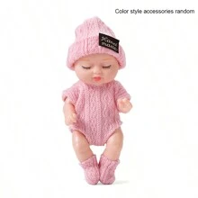 Muñeca bebé Reborn miniatura/Muñeca de silicona realista y reconfortante, adecuada para niñas, niños, niños pequeños y niños, regalo de graduación de jardín de infancia, Navidad, cumpleaños (color y estilo aleatorios), decoración del hogar, decoración de la habitación, muñeca bebé, juguetes para niñas, juguetes para niñas bebé - Multicolor - Ver 12