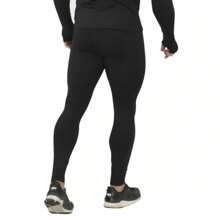 Men Thermal Underwear Bottoms - 黑色 - 查看 2