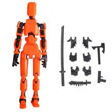動畫機器人擬人化動作人偶13號幸運機器人13號擬人化行動玩具T13行動人偶3D列印多節可動Nova 13行動人偶玩具多種顏色 - 均碼 - 查看 22