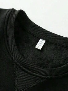 Sudaderas Largas Mangas Hombre, Estilo Casual, Modernas y Confortables, Diseños de Bloques de Color, Mangas Acolchadas, Perfectas para el Día a Día - Negro - Ver 5