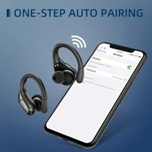 Tai nghe không dây BX28, Tai nghe không dây đích thực, Tai nghe chống nước có màn hình kỹ thuật số LED Tai nghe trong tai tương thích với iPhone Android - màu đen - Xem 8