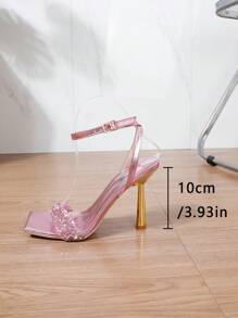 Women's Stylish Elegant 2025 High Heel Strap Sandals - 粉色 - 查看 5