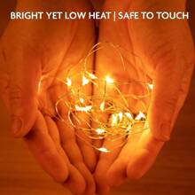 6 Fairy Lights Battery Powered String Lights -6.56 Feet 20 LED Mini String Lights Vase With Wire Firefly Lights Mason Jar DIY Crafts Plant Dining Table Centerpiece Wedding (Warm White/Cold White)