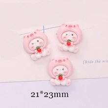 10 chiếc Băng đô sáng bóng hỗn hợp hoạt hình có thỏ, Vỏ điện thoại tự làm, Phụ kiện tóc, Keo kem Vật liệu thủ công mỹ nghệ, Bán buôn linh kiện nhựa - chú thỏ dễ thương - Xem 6