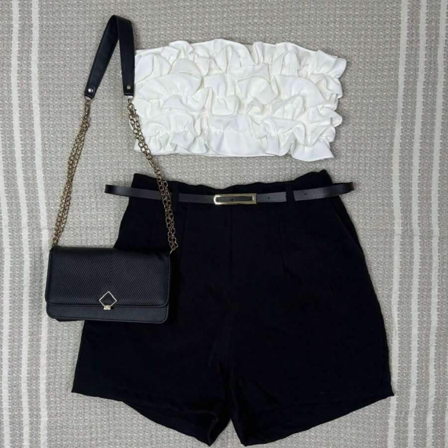 Women Two-Piece Outfits - màu đen - Xem 1