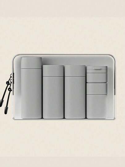 Conjunto de 5 frascos de artigos de higiene pessoal para viagem, conjunto de frascos de viagem premium à prova de vazamentos - compacto e reutilizável, perfeito para artigos de higiene pessoal, xampu, condicionador e loção - Kit de viagem para garrafas On-The-GoTravel sem complicações, caneca de viagem, bolsa de higiene pessoal para viagem, organizador de viagem, acessórios de viagem, conjunto de kit de viagem, presente para viagem, itens essenciais para viagem, material escolar, camping, itens essenciais para férias, mini perfume para mulheres, perfume para homens, perfume para praia, acessórios de viagem, itens essenciais para viagem, acessórios escolares de verão, material de volta às aulas, material de volta às aulas