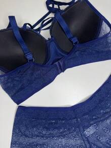 Plus Size Sexy Lingerie - Màu xanh hải quân - Xem 4