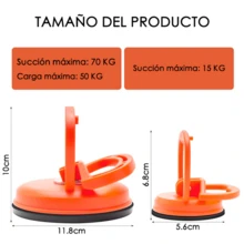 Chupón Ventosa Para Sacar Abolladuras Y Levantar Cargas 25kg,Herramientas De Reparación, Extractor De Golpes De Coche. - Naranja - Ver 3