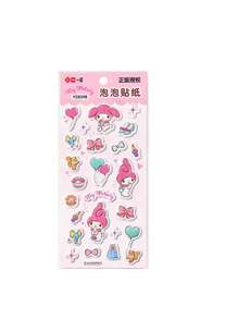 1件正版授權的X X Melody Hello Parcha防水氣泡貼紙組，適用於女孩，非常適合DIY筆記本，筆記型電腦，手機，日記，等等。可愛的卡通日式貼紙 - 彩色 - 查看 10