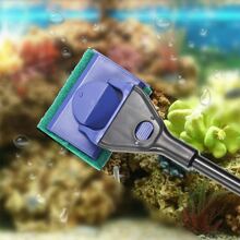 Aquarium 5-In-1 Multi-Functional Cleaning Kit: Scraper, Fishing Net, Sponge Brush, Plant Fork, Gravel Rake - Black - View 9
