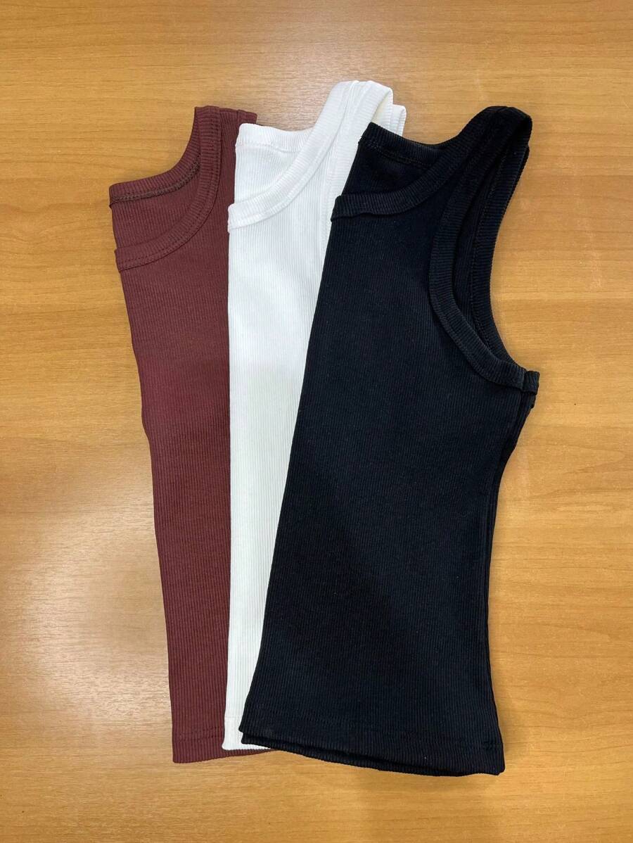 Women Tank Tops & Camis - 鏽棕色 - 查看 1