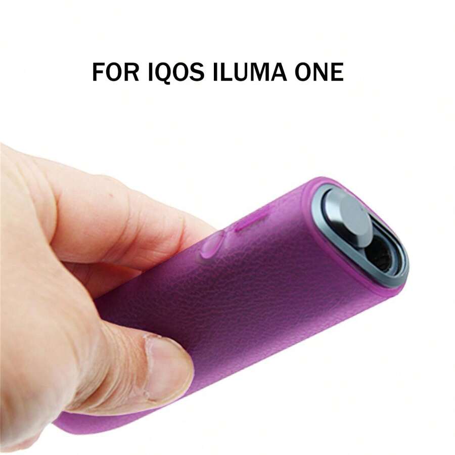 1入組多色荔枝紋理TPU保護套，適用於IQOS ILUMA ONE，防震電子煙保護殼 - 彩色 - 查看 1