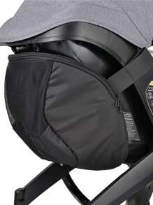 1 件婴儿推车储物袋，超大容量背包，配有可调节肩带，与 Doona 汽车座椅婴儿车兼容 - 黑色 - 查看 1