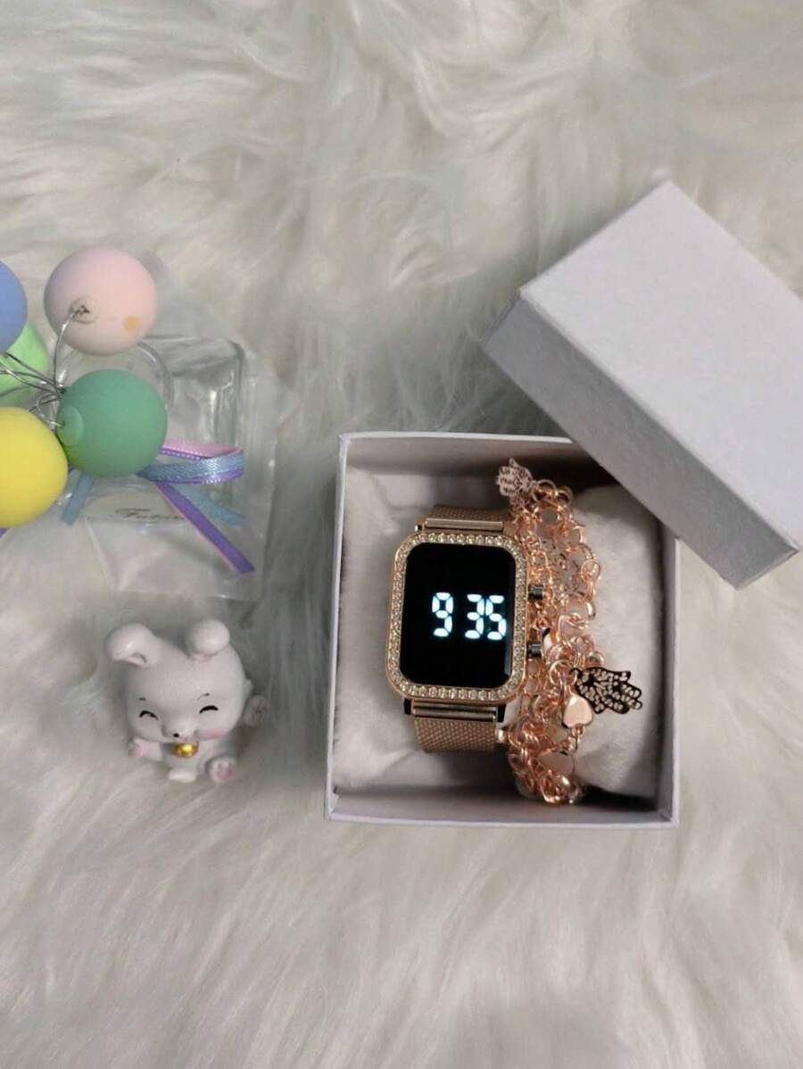 Women Watch Sets - 玫瑰金 - 查看 1