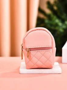 1pc Mini Backpack Keychain,Cute Cosmetic Bag Key Chains For Women, Small PU Makeup Bag Key Key Chain Accessories,Men Key Ring Bag Zipper Pouch,Multifunctional Data Cable, Earphones, USB Storage Bag,There Are Four Colors To Choose From,Suitable For Commuting, Playing, And Hanging Bags In Class - Multicolor - View 11