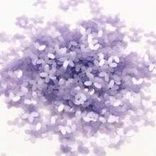 10毫米3D花朵亮片哑光色，10毫米杯形五指花朵亮片，适用于缝纫、婚礼工艺、女装配饰，20克/袋 - 彩色 - 查看 9