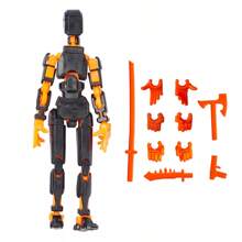 動畫機器人擬人化動作人偶13號幸運機器人13號擬人化行動玩具T13行動人偶3D列印多節可動Nova 13行動人偶玩具多種顏色 - 均碼 - 查看 13