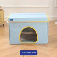 Nueva cama refrescante para mascotas de verano, almohadilla de enfriamiento plegable para gatos y perros, cama para mascotas de uso durante todo el año para mascotas con un peso de alrededor de 7 kg - Multicolor - Ver 8