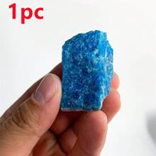 1pc/5pcs/10pcs Natural Blue Apatite Crystal Stone, Raw Blue Apatite Crystal Stone, Mineral Specimen Gemstone Crystal, Rock For Chakra Balancing, Reiki, Good Luck, Aquarium/Home Fish Tank Decor Bonsai Flower Pot Ornament