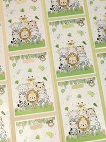 10/20/50 件丛林动物派对主题礼品袋生日派对包装袋丛林生日装饰派对礼品用品 - 彩色 - 查看 7