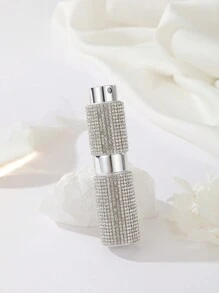 8ml Diamond Style Perfume Refillable Bottle With Press-And-Spray Pump, Portable And Leak-Proof, With Fine Mist Dispenser And Lipstick Style Design, Featuring Rotating And Stretching Nozzle, Durable And High-Quality, Perfect For An Upscale Lifestyle