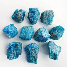 1pc/5pcs/10pcs Natural Blue Apatite Crystal Stone, Raw Blue Apatite Crystal Stone, Mineral Specimen Gemstone Crystal, Rock For Chakra Balancing, Reiki, Good Luck, Aquarium/Home Fish Tank Decor Bonsai Flower Pot Ornament