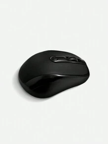 電池供電無線滑鼠，適用於辦公室和家用電腦，通用無線滑鼠，商務辦公室靜音和簡約風格的無線滑鼠 - 黑色 - 查看 4