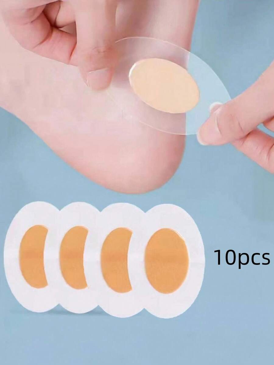 10 Miếng Lót Gót Vô Hình Chống Thấm Nước Có Thêm Đệm, Miếng Lót Giày Chống Trơn Trượt Cho Giày Cao Gót, Giày Thể Thao, Xăng Đan, Nêm Màu Khỏa Thân - màu sắc - Xem 1