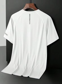 Women's Short Sleeve Round Neck Tee With Hem Letter Prints Casual Sports 3pcs Pack (Light Pink+Blue+White) Basic T Shirt Summer - Baby Pink - View 4