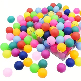 30/50pcs Colorful Ping Pong Balls - Suitable For Parties, Outdoor Activities, DIY Crafts, Backyard Games, Indoor Games, Birthdays, Weddings, Festivals,Toys Bulk,Toys Outdoor,Pin The Tail Game