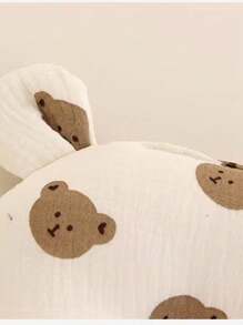 1st Baby Bear Shaped U-kussen Zacht en ademend nekondersteuningskussen, het hele jaar door zweetabsorberend hoofdsteun, wasbaar, 20*25cm Love Valentine