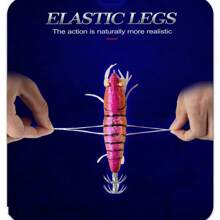 1入組3D混合蝦EGL誘餌，發光魷魚鉤，專為釣烏賊而設