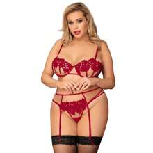 Oh Yeah Lover Women Sexy Lingerie Sets - Red - View 3